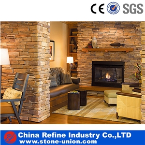 Rusty Cement Cultured Stone With Narural Surface