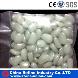 White Glow Pebble Stone &Glow Rubble/Glow Resin Gravel/Glow in the Dark Breakstone/Rubble