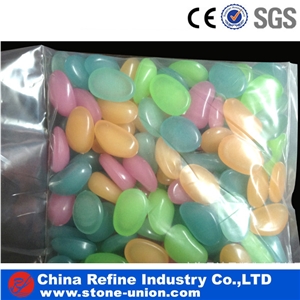 White Glow Pebble Stone &Glow Rubble/Glow Resin Gravel/Glow in the Dark Breakstone/Rubble