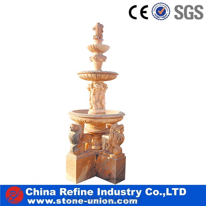 White Marble Wall Fountain Statue Landscaping Fountain