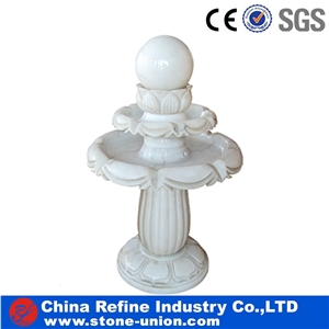 White Onyx Statue , White Polished Fountain From China