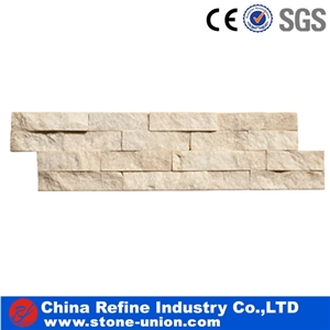 Z Shape Beige Slate Natural Panel Stone For Wall Decorative