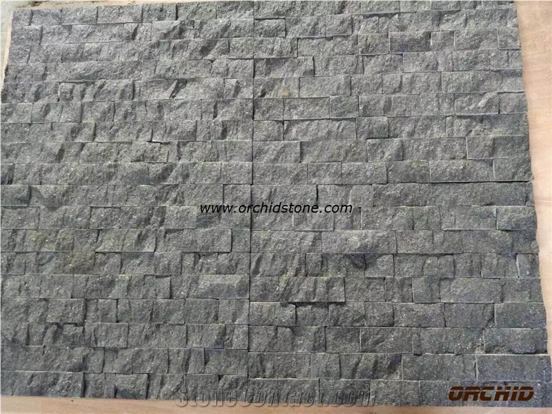 China G684 Black Basalt Cultured Stone,Black Basalt Wall Cladding