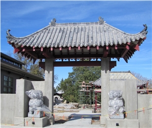 Grey Chinese Clay Roof Tiles for Garden Building
