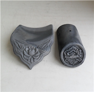 Grey Chinese Clay Roof Tiles for Garden Building