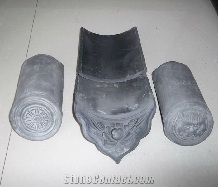 Grey Chinese Clay Roof Tiles for Garden Building