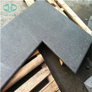 Black Basalt Coping Stone, G684 Pool Pavers, Dark Grey G684 Swimming Pool Coping, Fuding Black Paver