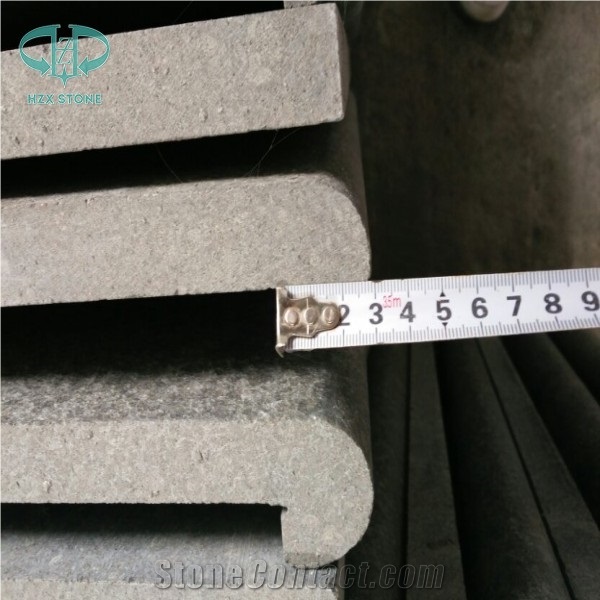 Black Basalt Coping Stone, G684 Pool Pavers, Dark Grey G684 Swimming Pool Coping, Fuding Black Paver