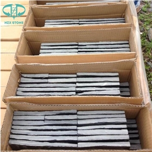 Black Slate Cultural Stone Panel Tiles for Wall Cladding,Roofing Tiles,Flooring Tiles,Wall Veneer Stone Tiles,Outdoor Wall Tiles,Ledge Stone Siding,Slate Pattern Paving Stone