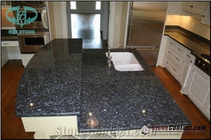 Blue Pearl Countertops,Pearl Blue Granite Countertops, Island Tops