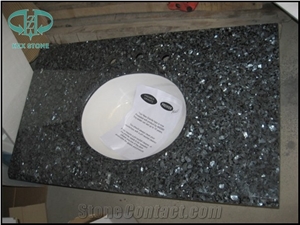 Blue Pearl Granite Vanity Top, Pearl Blue Granite Bath Tops