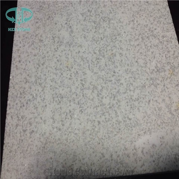 Bush Hammered Pearl White Granite Tiles&Slabs, China White Granite, Floor Paving, Wall Cladding