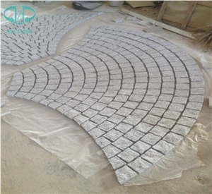 Cheap G602 Cubestone with Mesh, Light Grey,China Grey Sardo,New Bianco Sardo,Natural Split Cubestone for Grey Paving Stone,Walkway Pavers,Exterior Pattern,Garden Paving,Cobble Stone,Driveway Paver