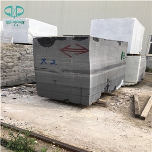 China Black Jade Marble Sawn Cut Blocks, Pure Black Marble Block