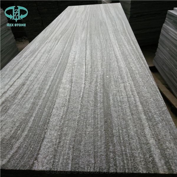 China Flamed Nero Santiago G302 Grey Granite Slabs & Tiles, Shandong Negro Grey Landscape Granite, Chinese Natural Black Paving Landscape Stone, Wall & Flooring
