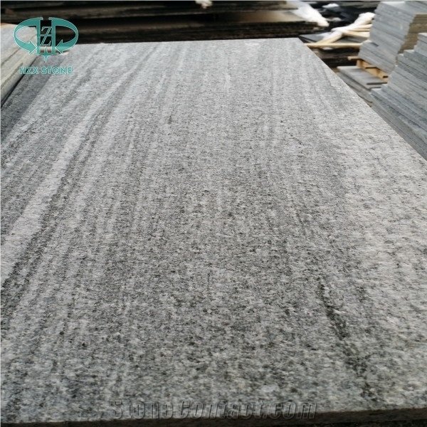 China G302 Granite Landscaping Veins Granite Slabs,Nero Santiago,Wood Grain Black Granite Slabs&Tiles, Fantasy Grey Granite