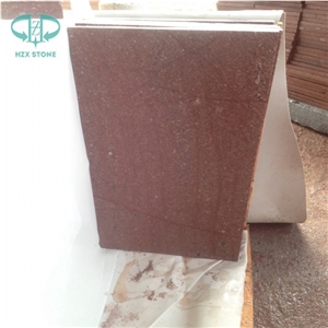 China G666 Red Porphyry Slab, China Red Porphyry, China Red Porphyry Granite Slabs & Tiles, Bushhammered Red Tiles for Project