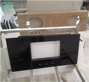 Chinese Absolute Black Granite Kitchen Countertops Kitchen Worktops Bar Tops Kitchen Island Tops