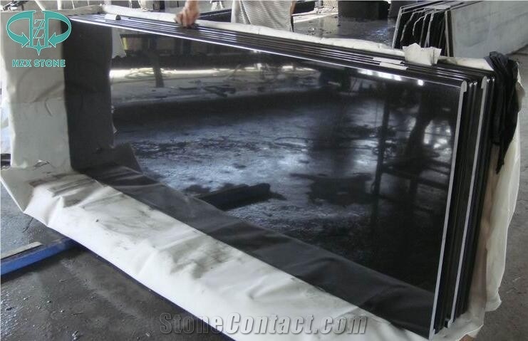 Chinese Absolute Black Granite Kitchen Countertops Kitchen Worktops Bar Tops Kitchen Island Tops