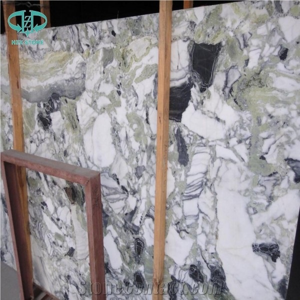 Cool Emerald Marble, Light Green Marble Flooring Tile, Translucent Marble Slab, Ice Jade Green Polished Slabs