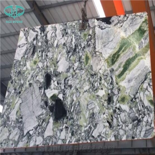 Cool Emerald Marble, Light Green Marble Flooring Tile, Translucent Marble Slab, Ice Jade Green Polished Slabs