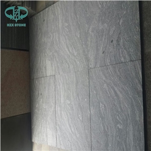 Cross Cut Granite Slab, Nero Santiago Granite, Grey Landscape Granite, Landscape Grey Granite, New Negro Santiago Granite, G302 Grey Granite Slabs & Tiles