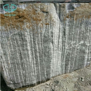 Cross Cut Granite Slab, Nero Santiago Granite, Grey Landscape Granite, Landscape Grey Granite, New Negro Santiago Granite, G302 Grey Granite Slabs & Tiles