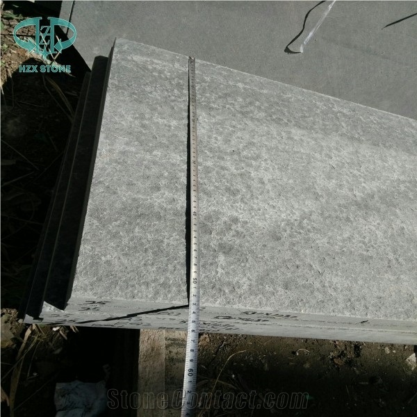 Flamed and Brushed Surface Mongolia Black Basalt Slabs & Tiles Cheap Price High Quality, China Black Basalt
