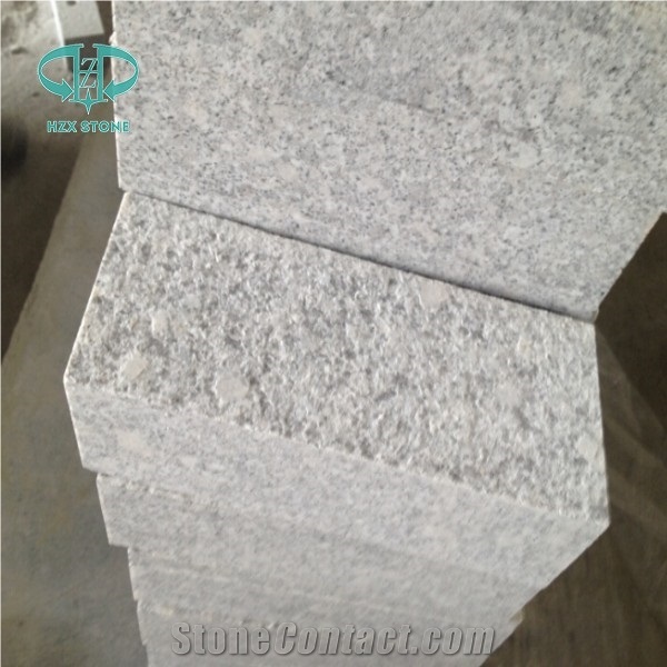 Flamed G602 Granite Grey Tile Slab, Cut-To-Size, Flamed, Steps,Risers,White Stone G602 Granite Slabs,China Grey Sardo,Cristallo Grigio,Mayflower Snow,Wall-Cladding