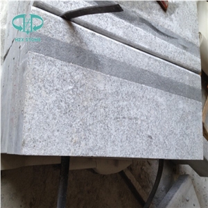 Flamed G602 Granite Grey Tile Slab, Cut-To-Size, Flamed, Steps,Risers,White Stone G602 Granite Slabs,China Grey Sardo,Cristallo Grigio,Mayflower Snow,Wall-Cladding