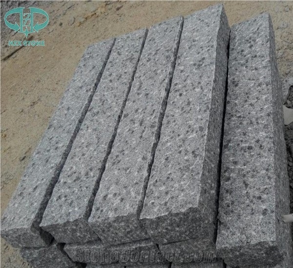 G601 Granite Pineappled Kerbstone, Light Grey,China Grey Granite, Natural Pavers, Granite Kerbstone for Landscaping Kerbstone/Building Stones/Road Stone/Paving Stone/Granite Paving Sets