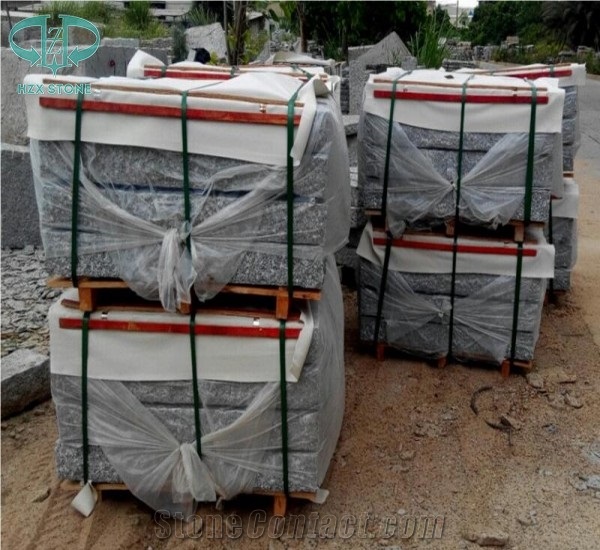 G601 Granite Pineappled Kerbstone, Light Grey,China Grey Granite, Natural Pavers, Granite Kerbstone for Landscaping Kerbstone/Building Stones/Road Stone/Paving Stone/Granite Paving Sets