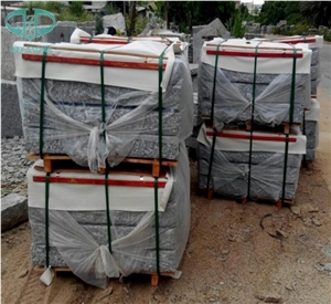 G601 Granite Pineappled Kerbstone, Light Grey,China Grey Granite, Natural Pavers, Granite Kerbstone for Landscaping Kerbstone/Building Stones/Road Stone/Paving Stone/Granite Paving Sets