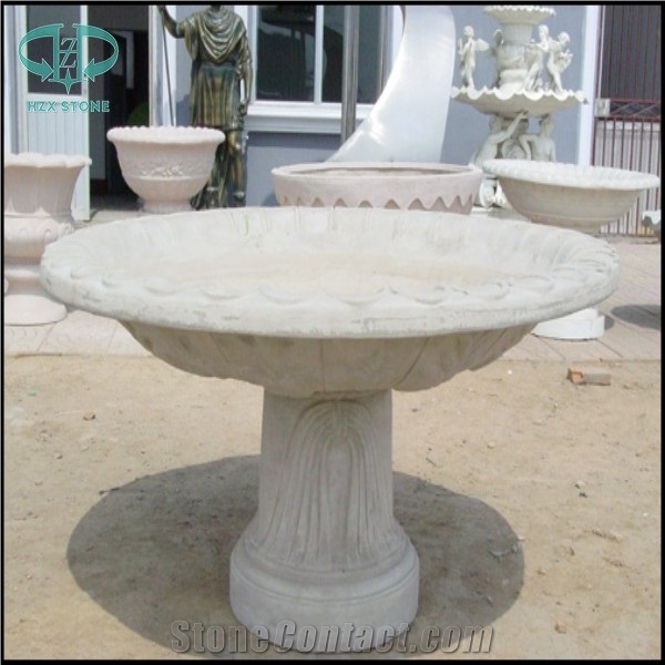 G603 Granite Carving Flower Pots Landscaping Stone / Sesame Grey Granite Exterior Planters