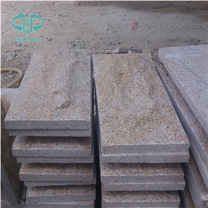 G682 Yellow Beige Granite Flamed Bushhamered Paving Stone Patio Walkway Driving Terrace Pavers/Floor/Rusty Yellow/Sunset Gold Stone