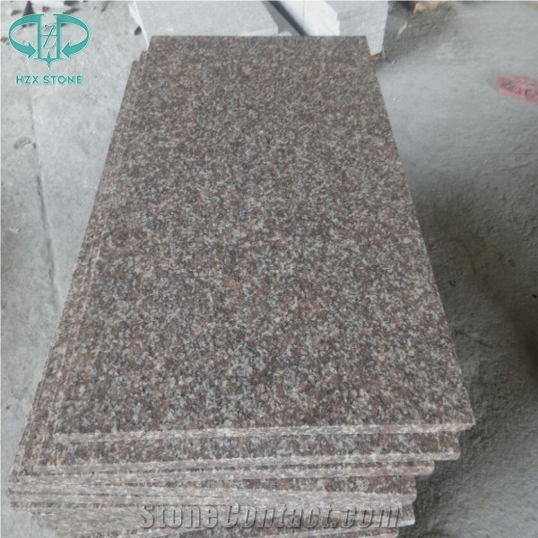 G687 Peach Red/China Pink Granite/China Red Granite, Slabs & Tiles