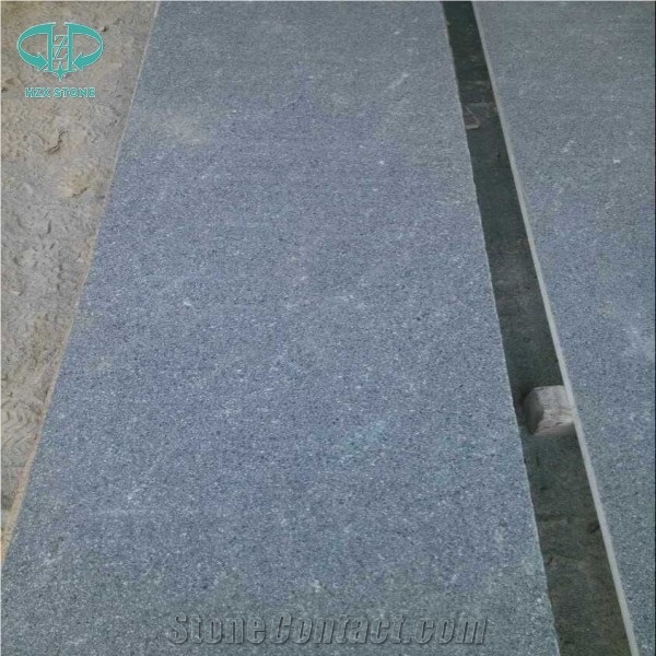 Hotsale Driveway Flamed Chinese Green Porphyry Granite Pavers,Green Pearl Tile