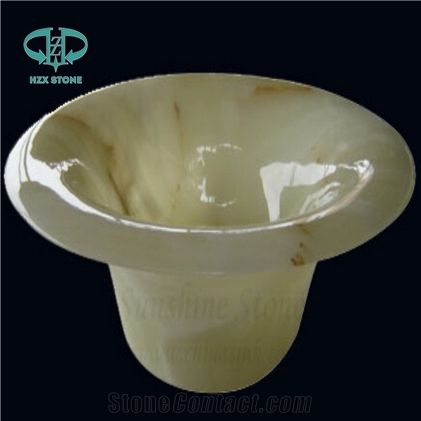 Onyx Wash Basin/Sink/Bathroom Bowl, Green Granite Sinks & Basins
