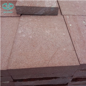 Red Porphyry Granite G666 Dayang Red Granite Bush Hammered Pavers