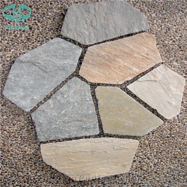 Rusty Slate Random Flagstones,Irregular Flagstones,Flagstone for Patio,Walkway Pavers,Driveway,Wall Cladding,Roofing Tiles,Flooring Tiles,Outdoor Wall Tiles,Paving Stone,Landscaping Flagstone