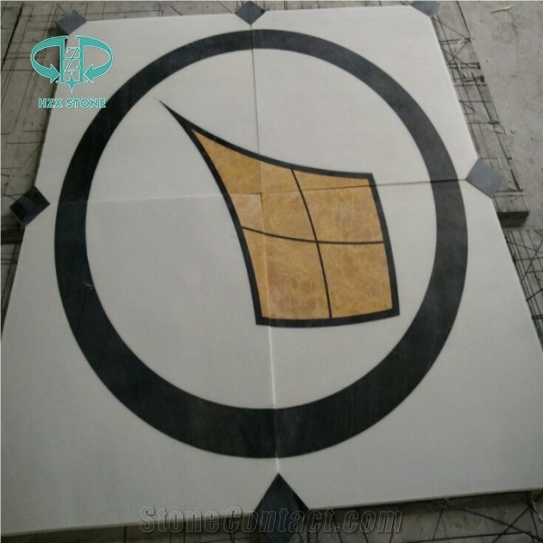 Water Jet Marble Medallion, Marble Decor Wall Tiles, Floor Medallions, Carpet Medallions,Marble Flooring/Tiles