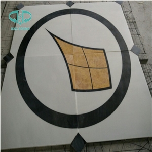 Water Jet Marble Medallion, Marble Decor Wall Tiles, Floor Medallions, Carpet Medallions,Marble Flooring/Tiles