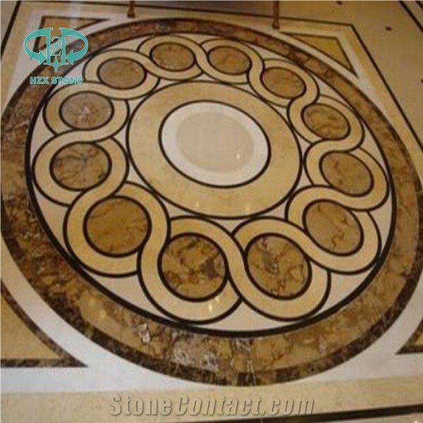 Water Jet Marble Medallion, Marble Decor Wall Tiles, Floor Medallions, Carpet Medallions,Marble Flooring/Tiles