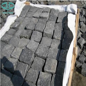 Zp Black Basalt Paver, Zhangpu Black Basalt Cleft Natural Split Cube Stone/ Zp Black Basalt Cobble Stone