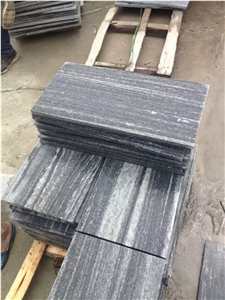 G302 Tiles,Nero Santiago,Biasca Gneiss,Black Wood Vein Granite,Glazed G302 Grey Negro Big Uncut Slabs&Tiles,Chinese Shandong Dark Grey Landscape Stone
