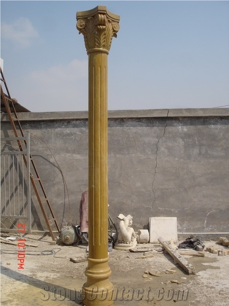 Marble Sculptured Roman Columns for Project