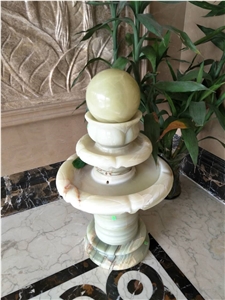 Small Onyx Floating Ball Fountains for Office Decor