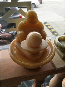 Small Onyx Floating Ball Fountains for Office Decor