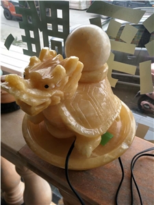 Small Onyx Floating Ball Fountains for Office Decor