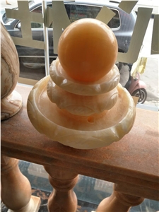 Small Onyx Floating Ball Fountains for Office Decor